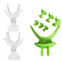 Bandeja céntrica Dental BPS, Kit de bandejas de registro de mordeduras de impresión edentosa, articulador oclusal, implante de arco facial