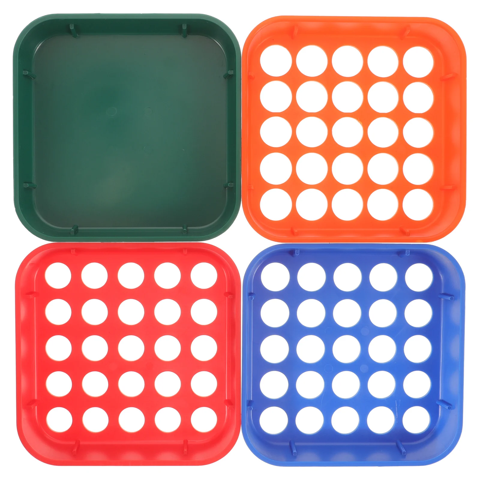 4Pcs Coin Sorting Tray Stackable Plastic Reusable Coin Sorter Tray for Bank Retail Cash Counting Tool Sorting Tool for Retail