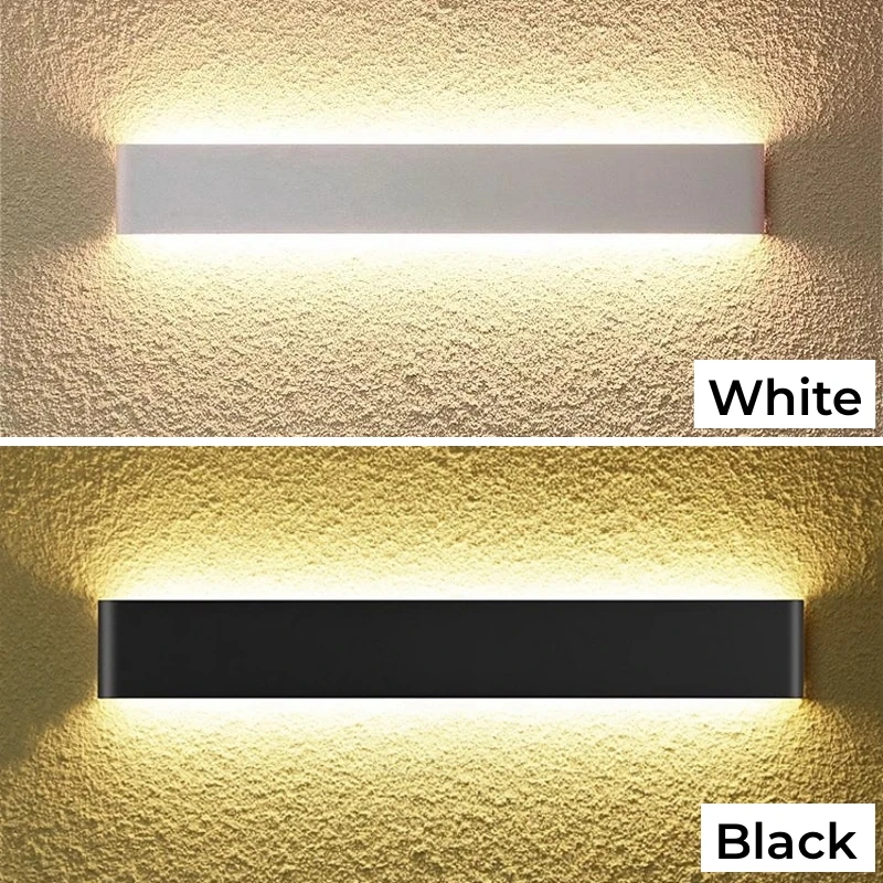 Tuya Smart LED RGB Wall Lamp Rectangle Dimmable Up Down Sconce Bedroom Vanity APP Voice Control Mirror Front Wall Lights Fixture