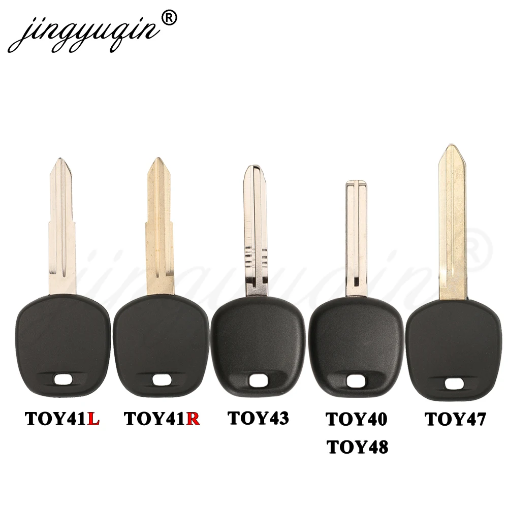 Jingyuqin 10 Stück TOY41/TOY43/TOY48/TOY47/VA2 Blade Auto-Transponder-Schlüsselgehäuse für Toyota Fit Lexus ohne Chip, Ersatzgehäuse – Detail 2