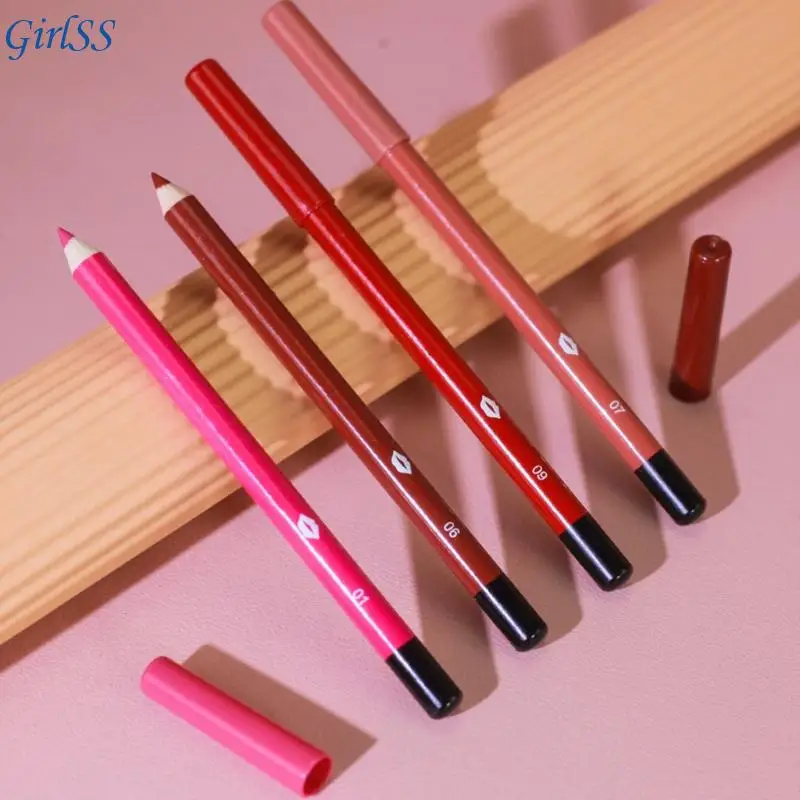 Conjunto lápiz labial 12 piezas con lápiz labial largo duradero.