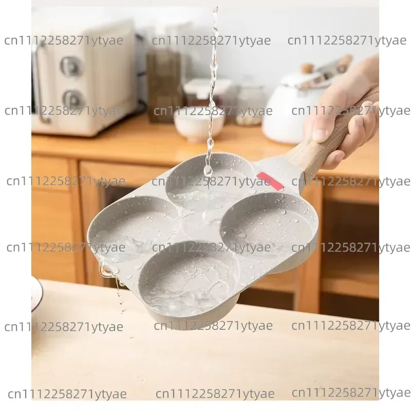 Warm Fried Egg Burger Machine Pan Non-Stick Household Four-Hole Breakfast Pot Aluminum Fry Pot Mini Fried Egg God Pancake Pot