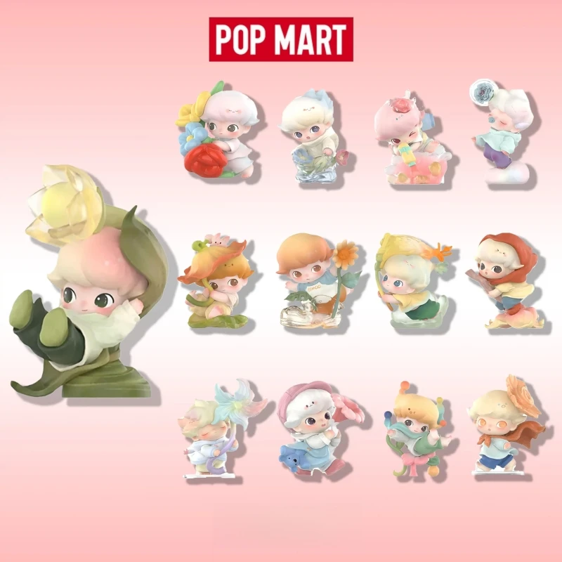 

Official POP MART DIMOO Moments In Bloom Series Blind Box Cute Collectible Figure Desktop Decor Trendy Ornament Toy Fans Gift