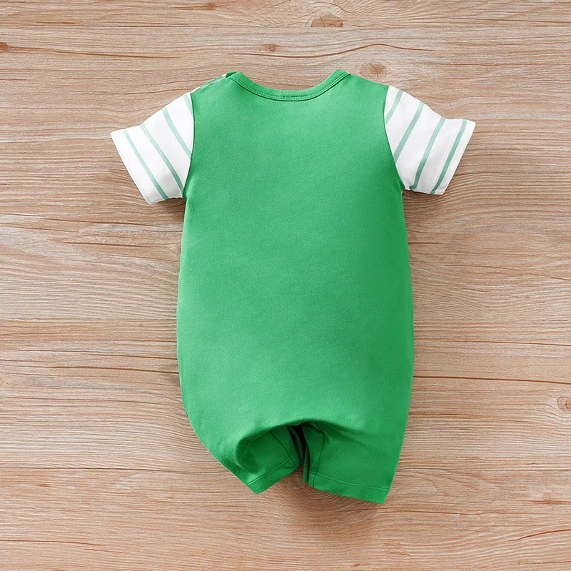 Newborn baby summer vacation 2 pieces turtle cartoon cute short-sleeved round-neck jumpsuitBreathable Durable Convenient Practic