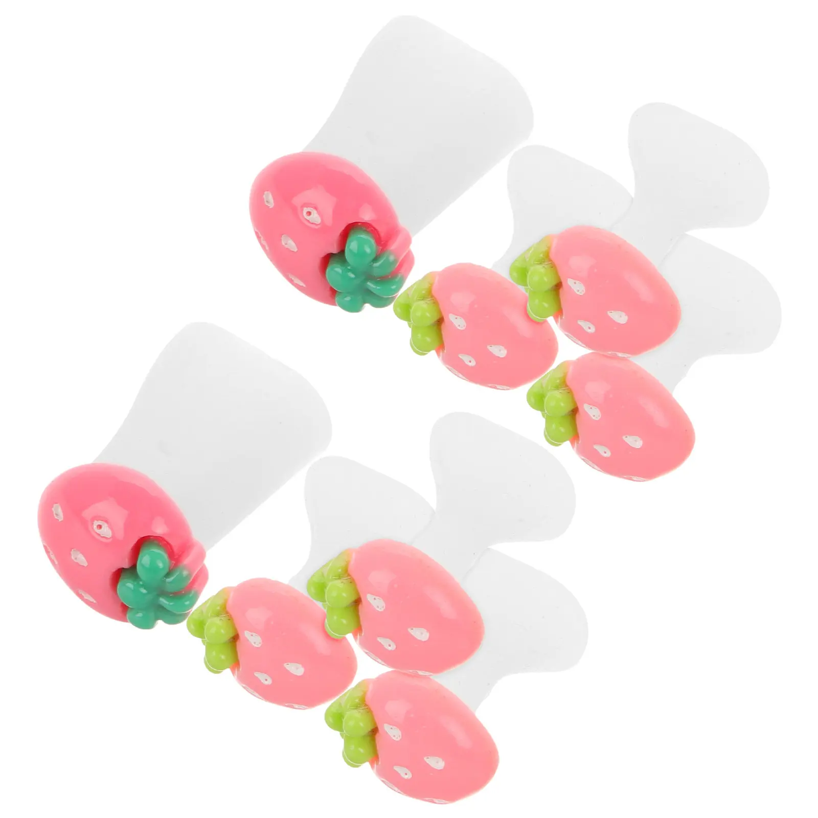 

Silicone Toe Separators Box Cute Strawberry Gel Toe Spacers Pedicure Nail Art Dividers Pedicure Accessories Bunion Corrector
