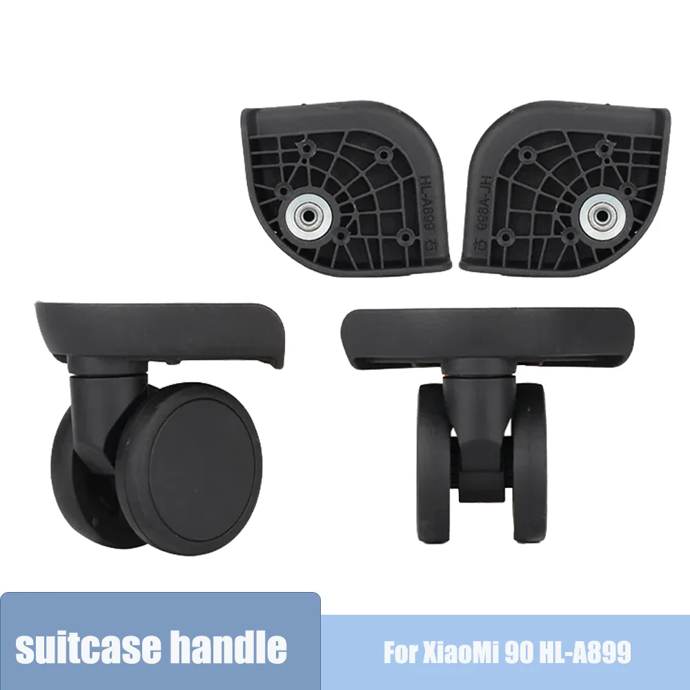 For XiaoMi 90 HL-A899 Luggage Wheel Repair Parts with 360° Swivel Bearing Smooth Rolling Wear-resistant Replacement Spinner