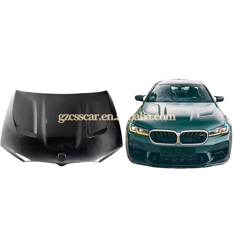 

Cs Style Dry Carbon Fiber Car Engine Hood Bonnet for BMW 5 Series M5 G30 G38 F90