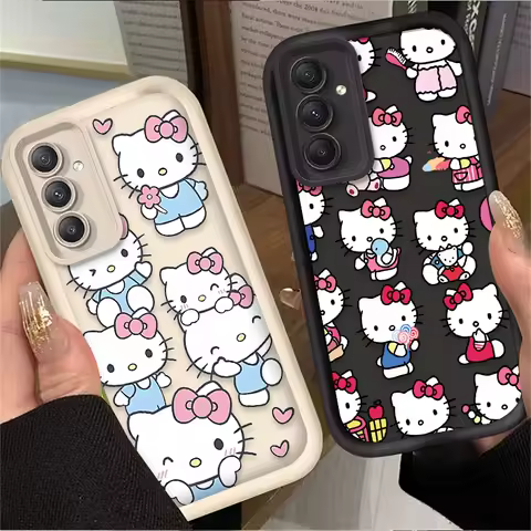Case For Samsung Galaxy A54 A05 A05S A34 A24 A14 A53 A33 A23 A13 A52 A52S A32 A22 A12 A71 A51 A31 A50 Cute Hello Kitty Bowknot