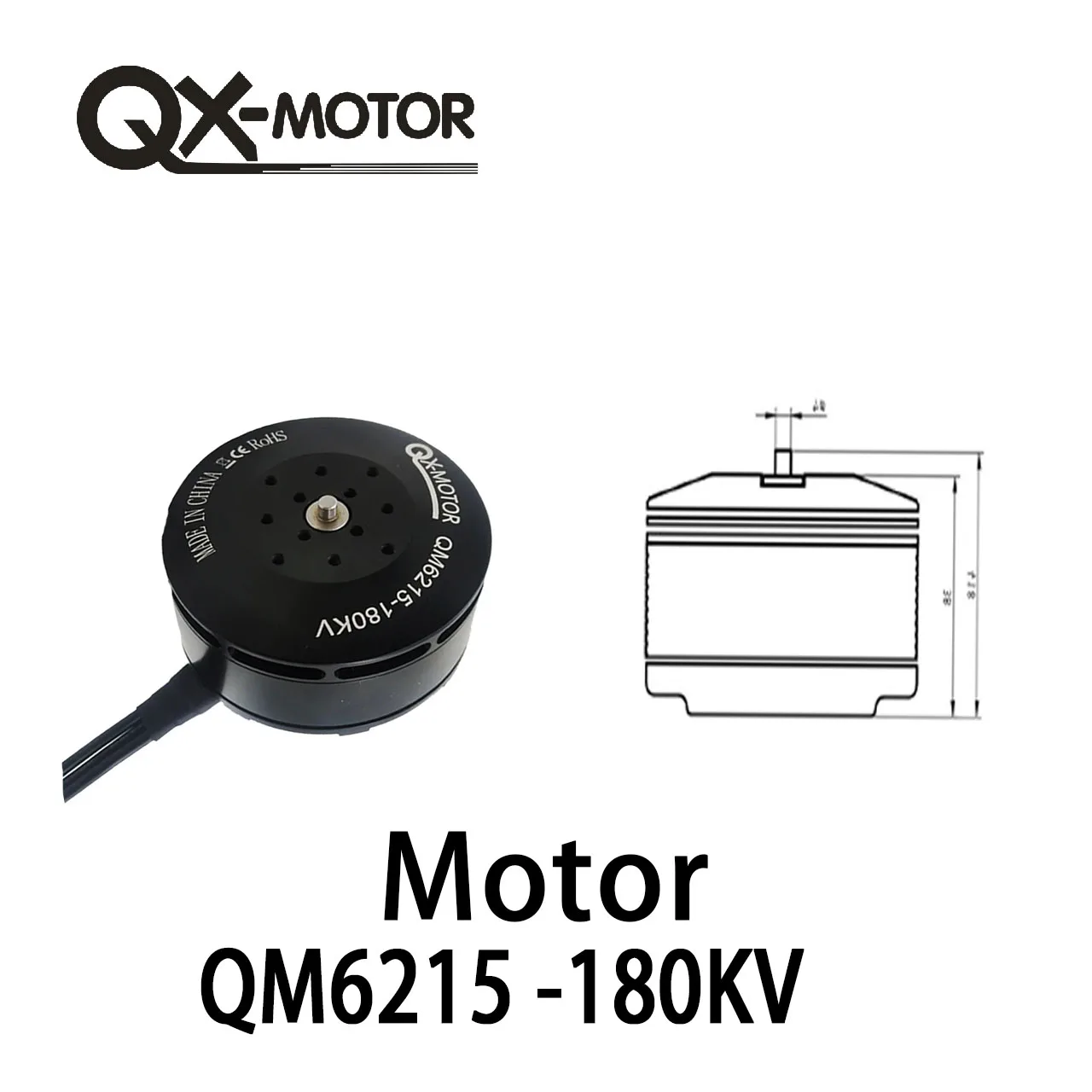 

QX-Motor QM6215 -180KV CW CCW Brushless Motor For Six-axis Toy RC Hexacopter Octacopter Motor Parts