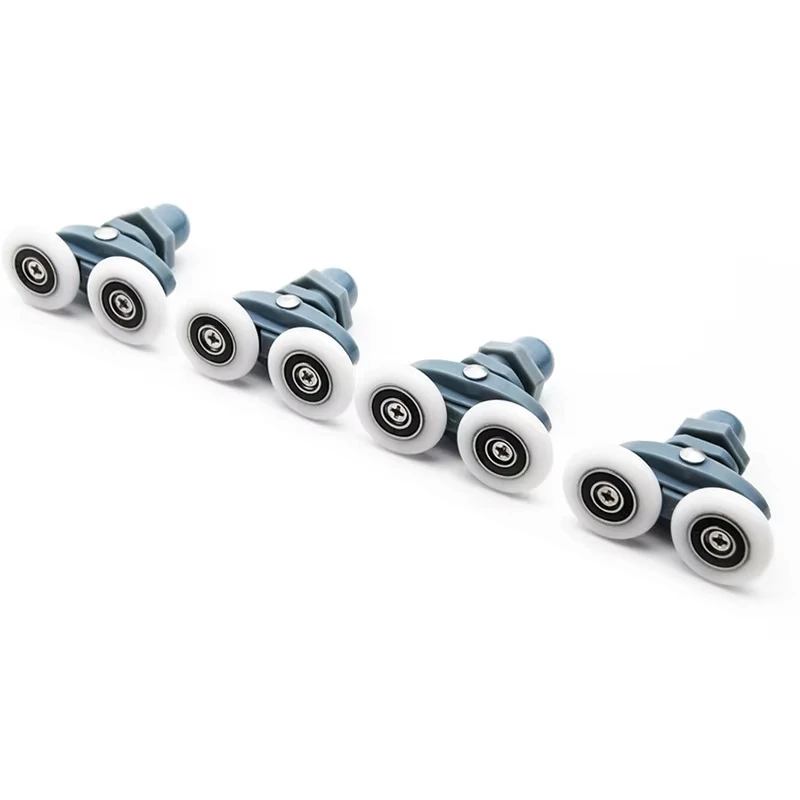 

4 шт.-8 шт./компл., 23 мм, 25 мм, аксессуары для раздвижной душевой кабины, подшипник для стеклянной двери, роликовый шкив, направляющая, двойная качающаяся всплывающая фурнитура