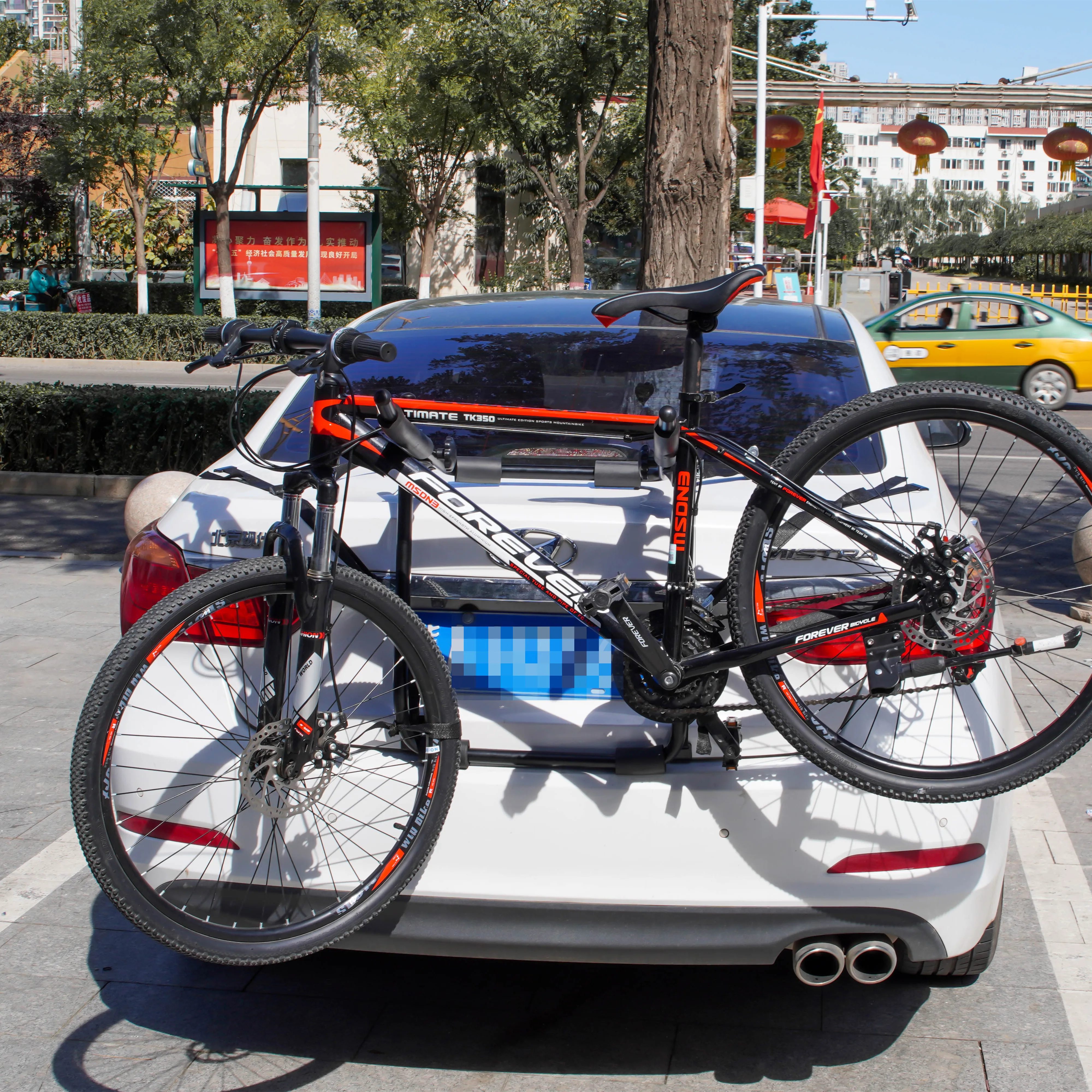 STLF Load 50kg Car Trunk Mountain Bike Rack Car Rear Mounted Bike Rack Bicycle Carrier for Car