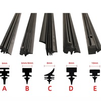 Auto Car All Seasons Windshield Wiper Blades Refills Natural Rubber Strips Wiper Blade Replacement Parts All Types Fit 14\