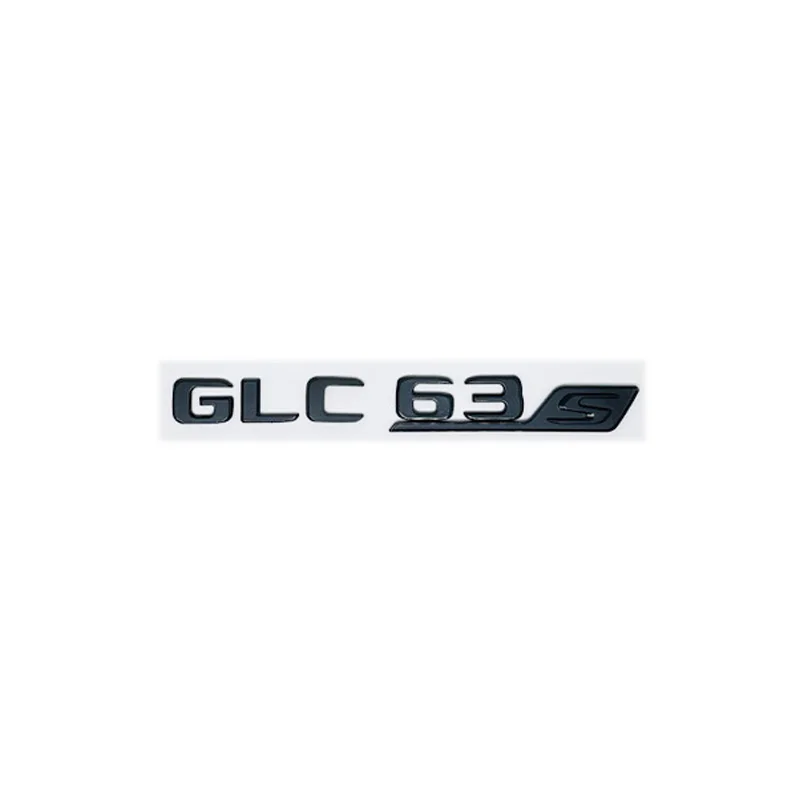 لمرسيدس بنز فضي أسود X253 C253 GLC43 GLC63 GLC63s GLC 63 S AMG شعار V8 BITURBO 4MATIC 4MATIC + شعارات شارات