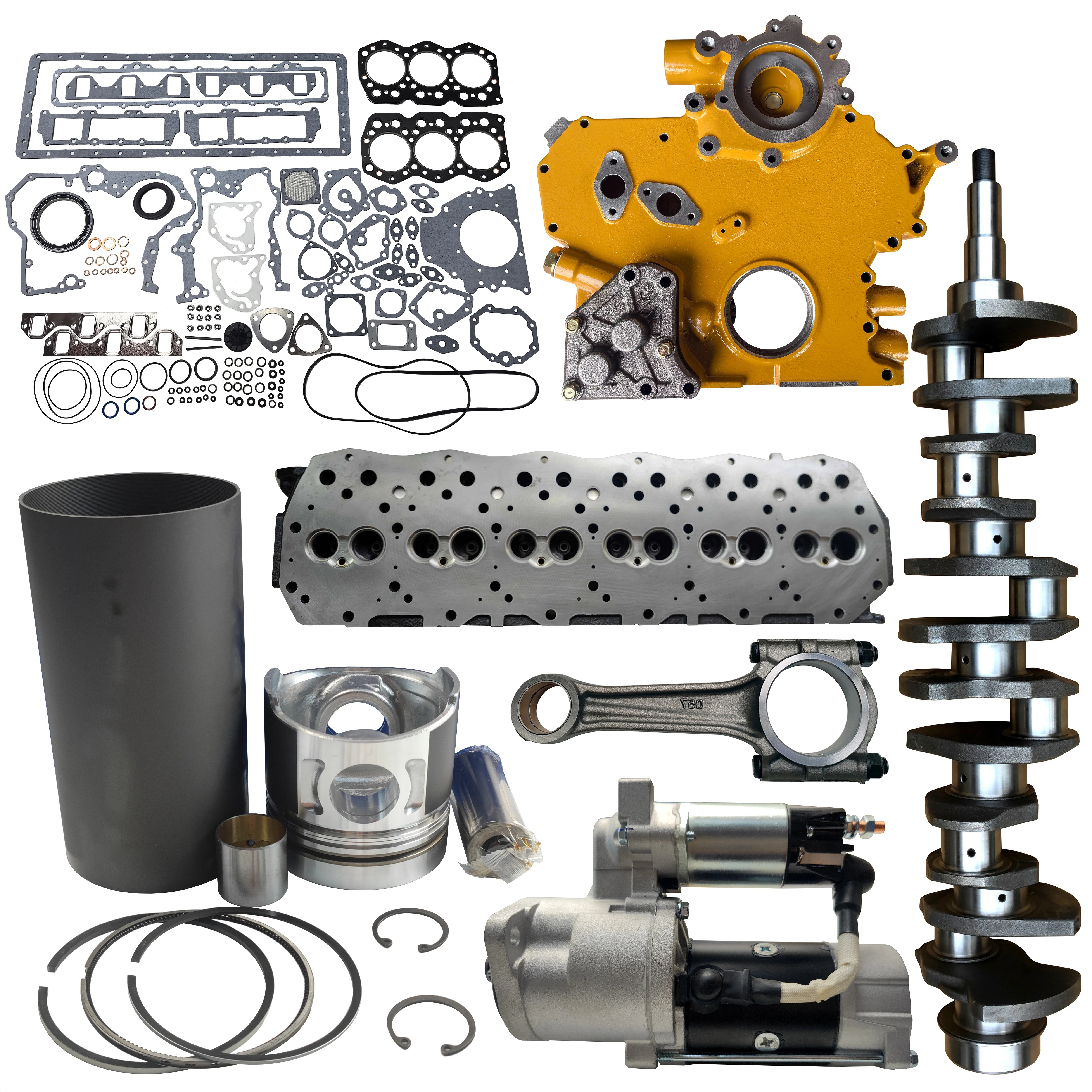 

For Engine Repair Parts Set 6D34 Engine Overhaul Repair Set ME220454 ME013366 Cylinder Liner Piston Kit