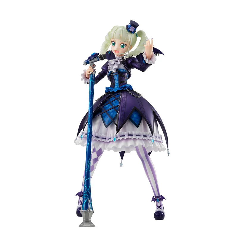 Original Megahouse Lucrea Aikatsu! Toudou Yurika Goth Magic Coorde 23cm Pvc Animation Character Action Figure Model Toy