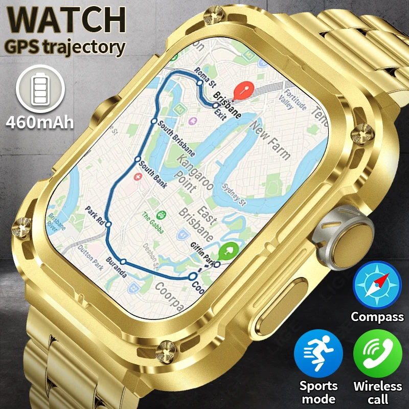LIGE New Smart Watch Men Bluetooth Call Smartwatch Heart Rate Monitor Outdoor Waterproof Sport Fitness Tracker Mens Smartwatches