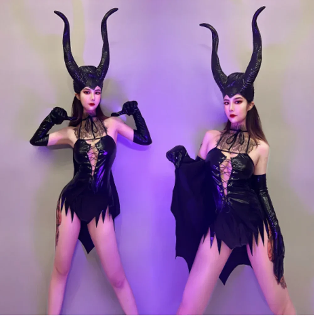 

Сексуальный боди из искусственной кожи с вырезами, костюм для ночного клуба, сценический костюм для гоу-гоу танцовщиц, одежда для Хэллоуина, одежда для танцев на пилоне yj443