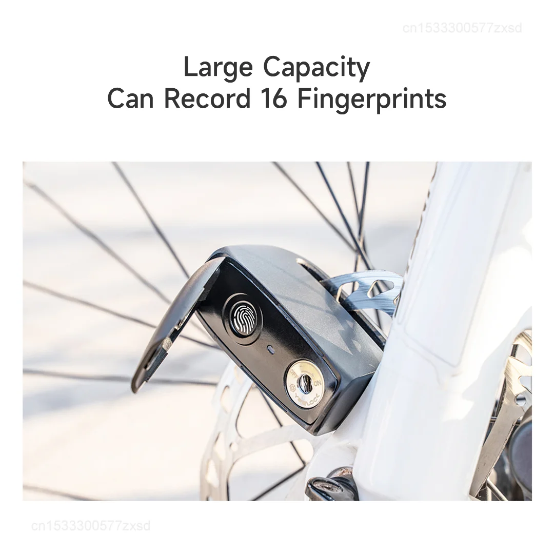 Youpin Yeelock Bicycles Fingerprint Lock Security Anti-theft Fingerprint Lock For Electric Vehicles Motorcycles with Disc Brakes