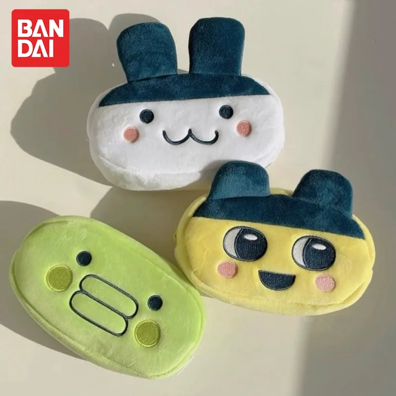 

Tamagotchi Pencil Case Makeup Bag Bandai Mametchi Cartoon Cute Large Capacity Pen Stationery Lipstick Cosmetics Storage Bag Gift