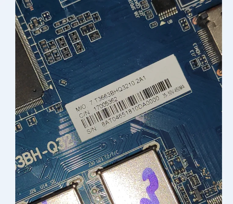 CV3663BH-Q32 3 HDMI interfaccia scheda madre tensione di corrente 35 -- 50v 450ma funzionante bene
