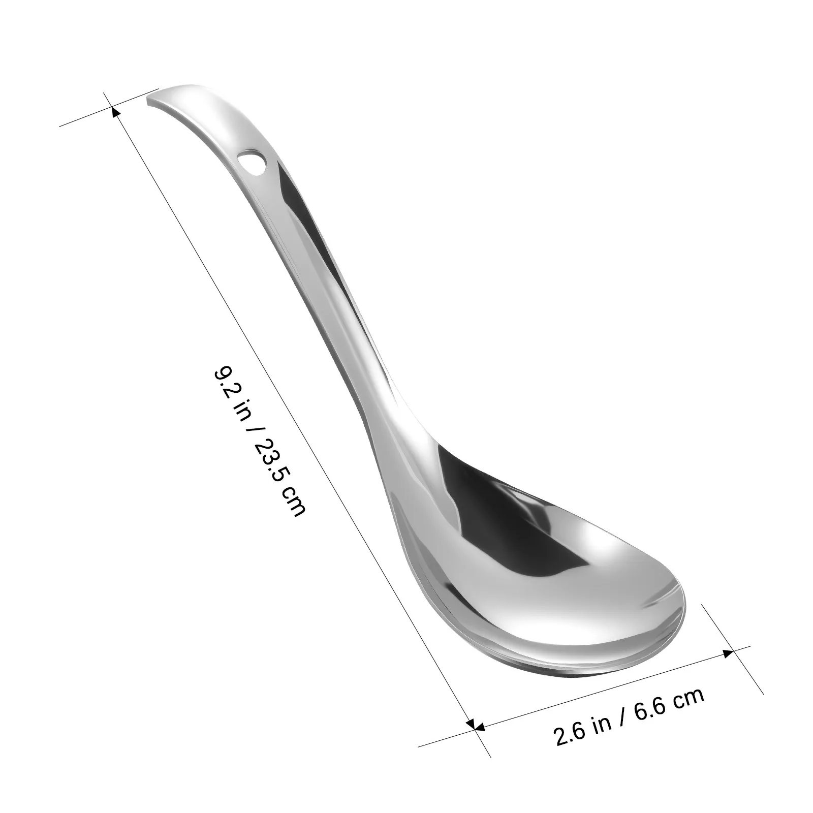 304 Stainless Steel Rice Paddle Nonstick Rice Scoop Soup Ladle with Comfortable Handle Kitchen Serving Utensil