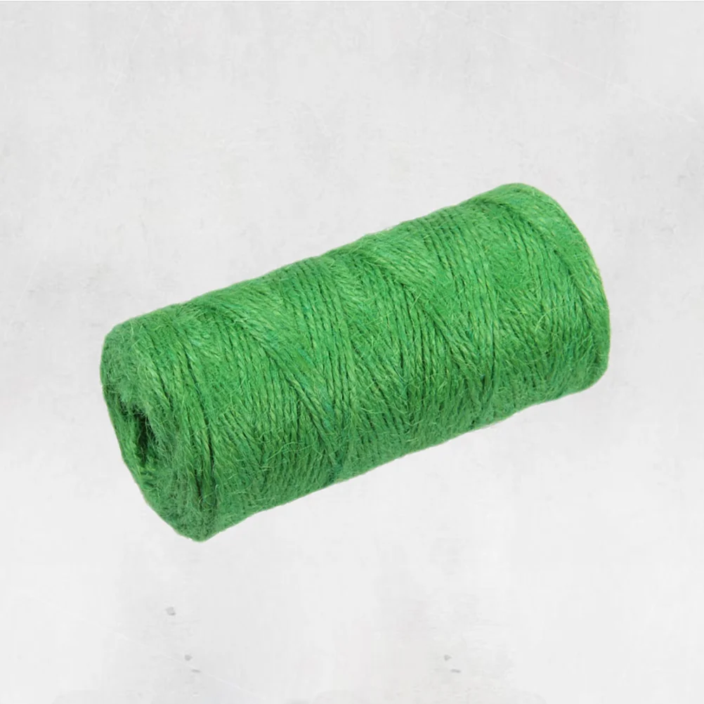 100 M Yellow Ribbon Artificial Green Decor Home Decoration Rope Jute Thread