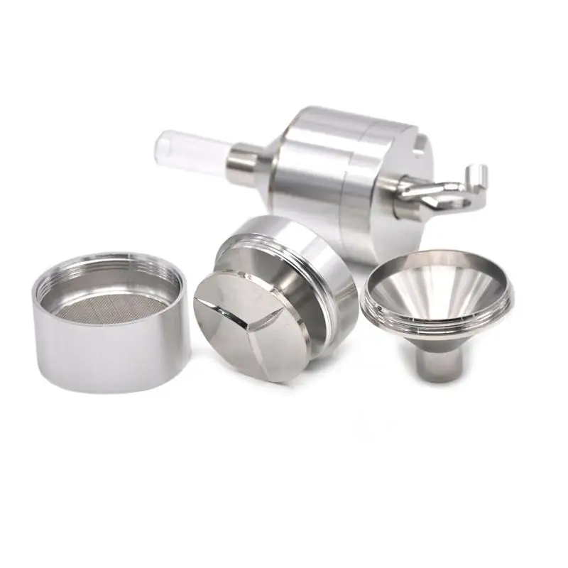 B50 1Pc Metal Powder Grinder Hand Spice Grinder Mill Funnel Food Grinder Container Kitchen Tools With Container Kitchen Tools