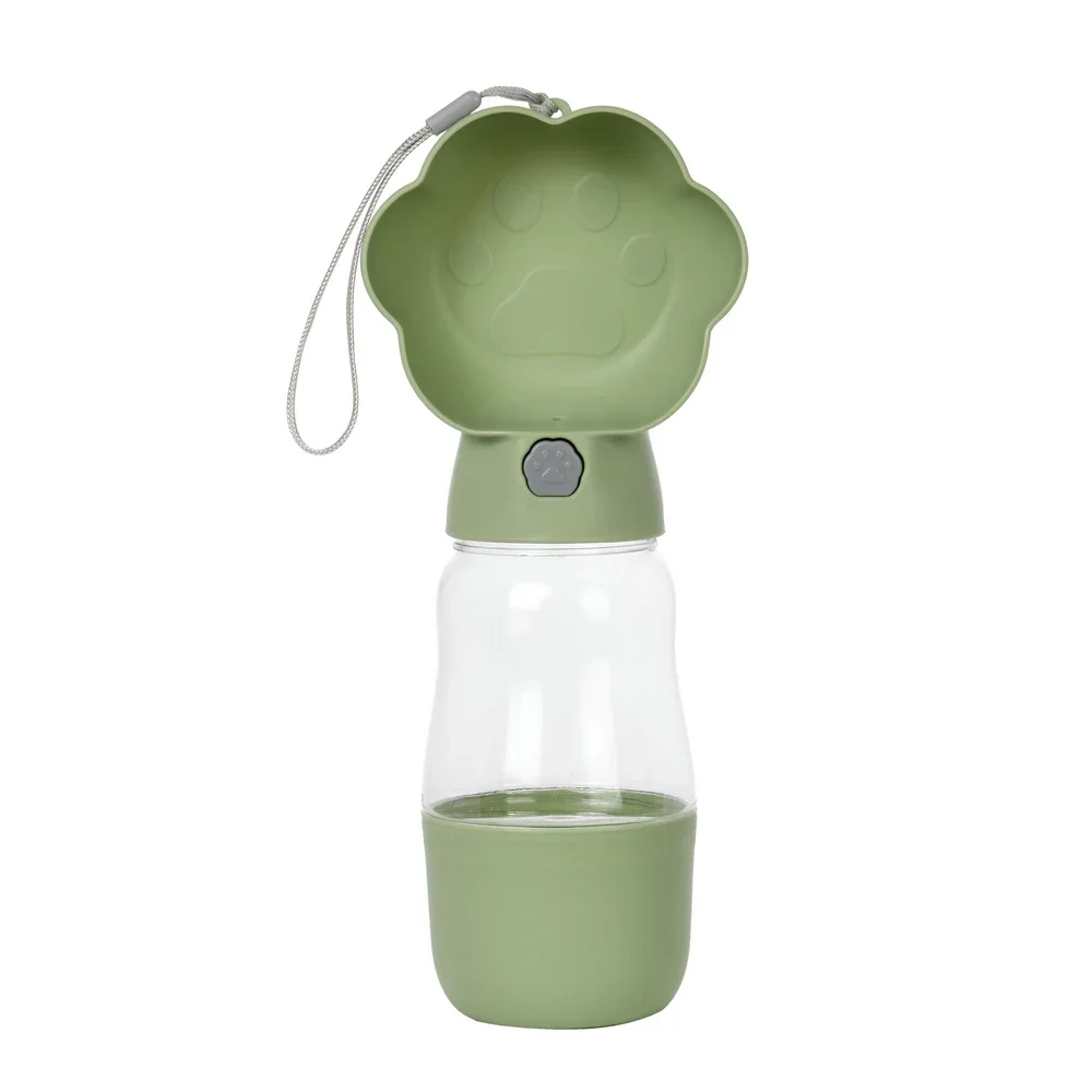 Hunde-Wasserflasche 2-in-1 Tragbare Auslaufsichere Haustier-Wasserschüssel mit Futterbehälter für Kleine und Große Hunde, Katzen, Welpen, Spaziergänge und Wanderungen – Detail 3