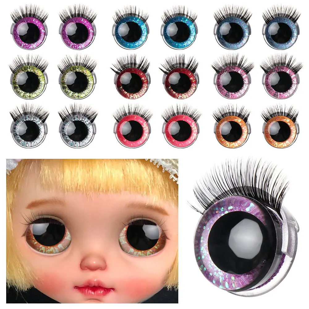 20mm Stereo Eye Flash Eyelash Eye Accessories Jewelry Making DIY Toys Gifts Doll Accessories