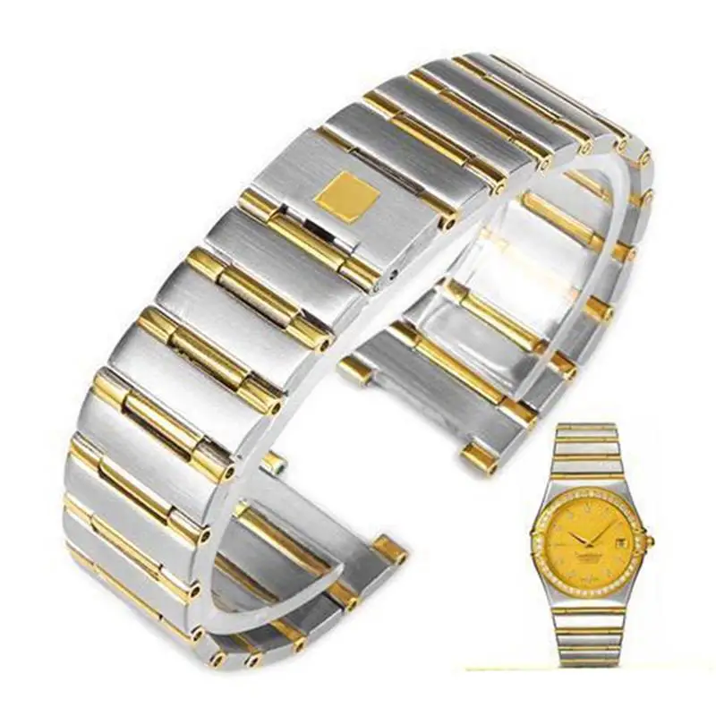 MAISITU Bracelet For Omega Watch With Constellation Twin Eagles Series Men And Women Steel Band Solid Stainless Steel Watch