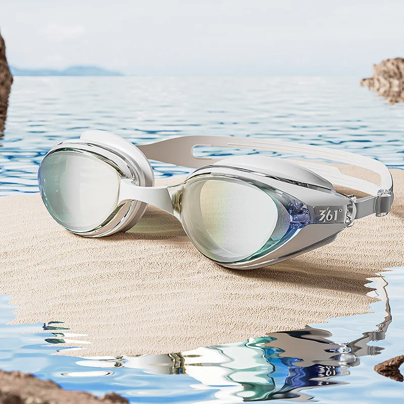مكافحة الضباب مقاوم للماء قابل للتعديل سيليكون الرياضة قصر النظر نظارات السباحة UV درع الشاطئ تصفح السباحة نظارات قصر النظر الاستحمام نظارات #1