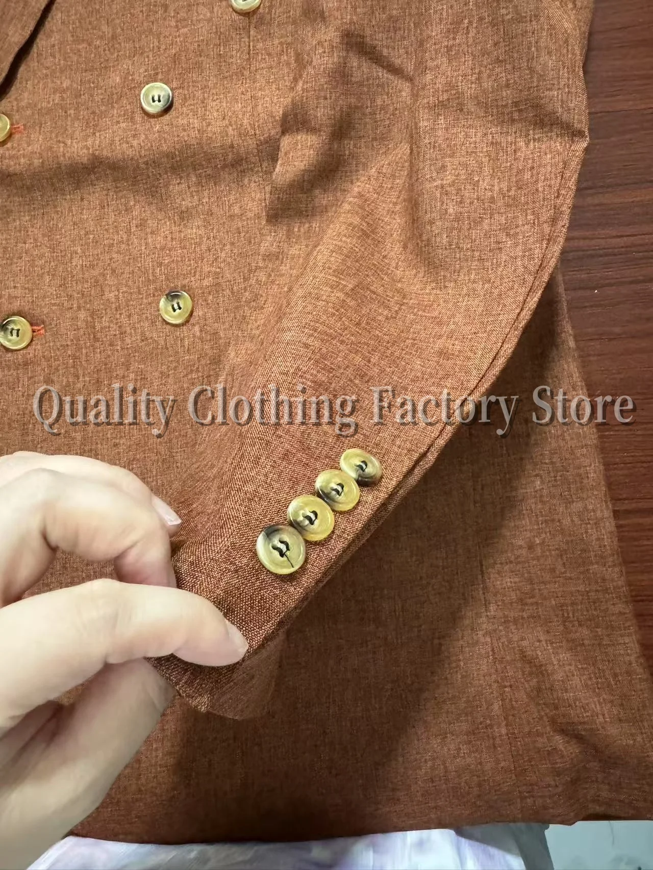 

﻿ Suit top pants modified pocket style, detail selection fabric color customized link no return or exchange support