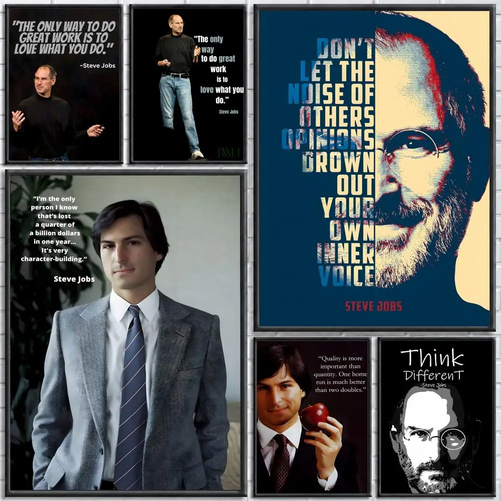 Quote Steve Jobs Quotes Poster Poster Wall Sticker Waterproof Self Adhesive HD Art  Bedroom Bar Decor