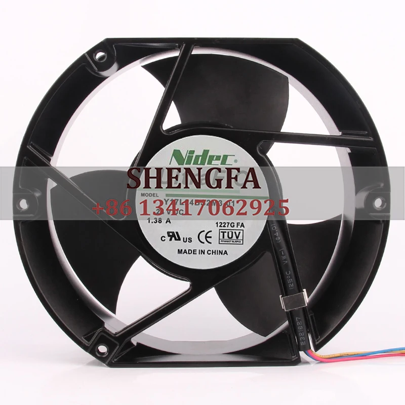 

NIDEC Case Fan Dual Ball Bearing Y17L24BS2M3-01 170*150*50MM 24V 1.38A 17251 Violent Inverter Cooling Fan