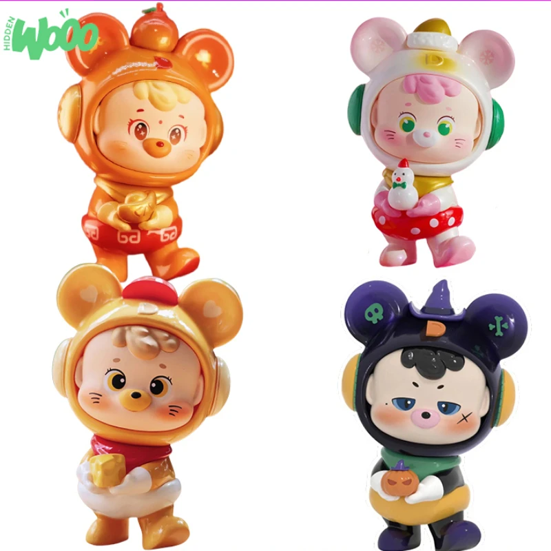 

HIDDENWOOO Diudiu Baby Series Limited Edition Hanging Cards Cute Anime Action Figure Cartoon Doll Trendy Toys Gifts Collection