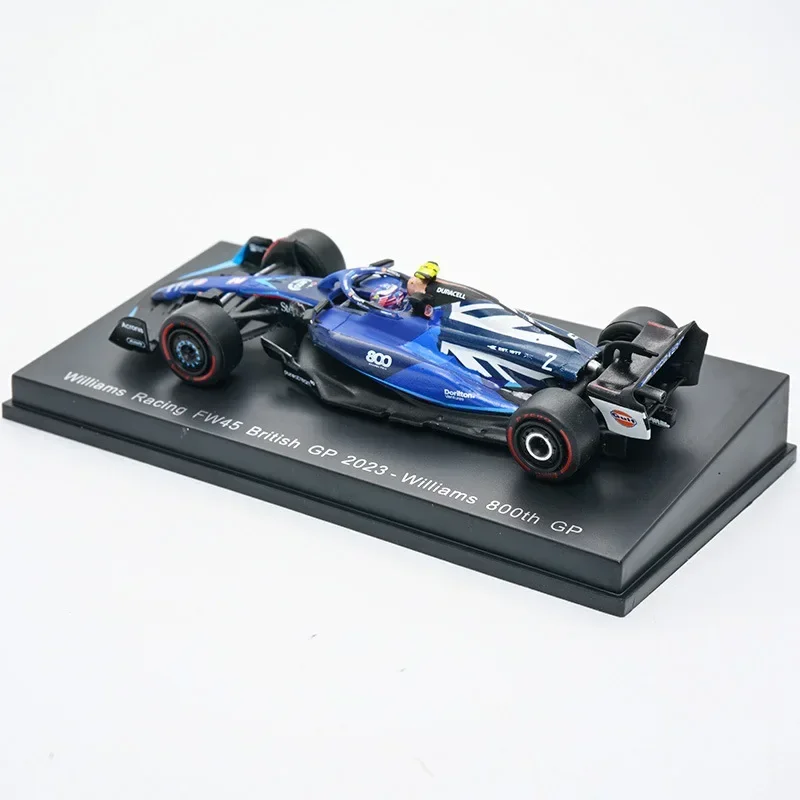 Modelo de carro para crianças, brinquedos colecionáveis, presente de férias para amigos, Williams FW45, Sargent Alben 2023