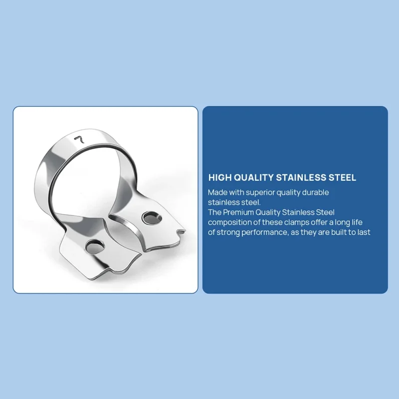 JUMTOP الأسنان المطاط السد المشابك اللبية الترميم حاجز كليب حامل الإطار المولي الأسنان الفولاذ المقاوم للصدأ أدوات تقويم الأسنان #4