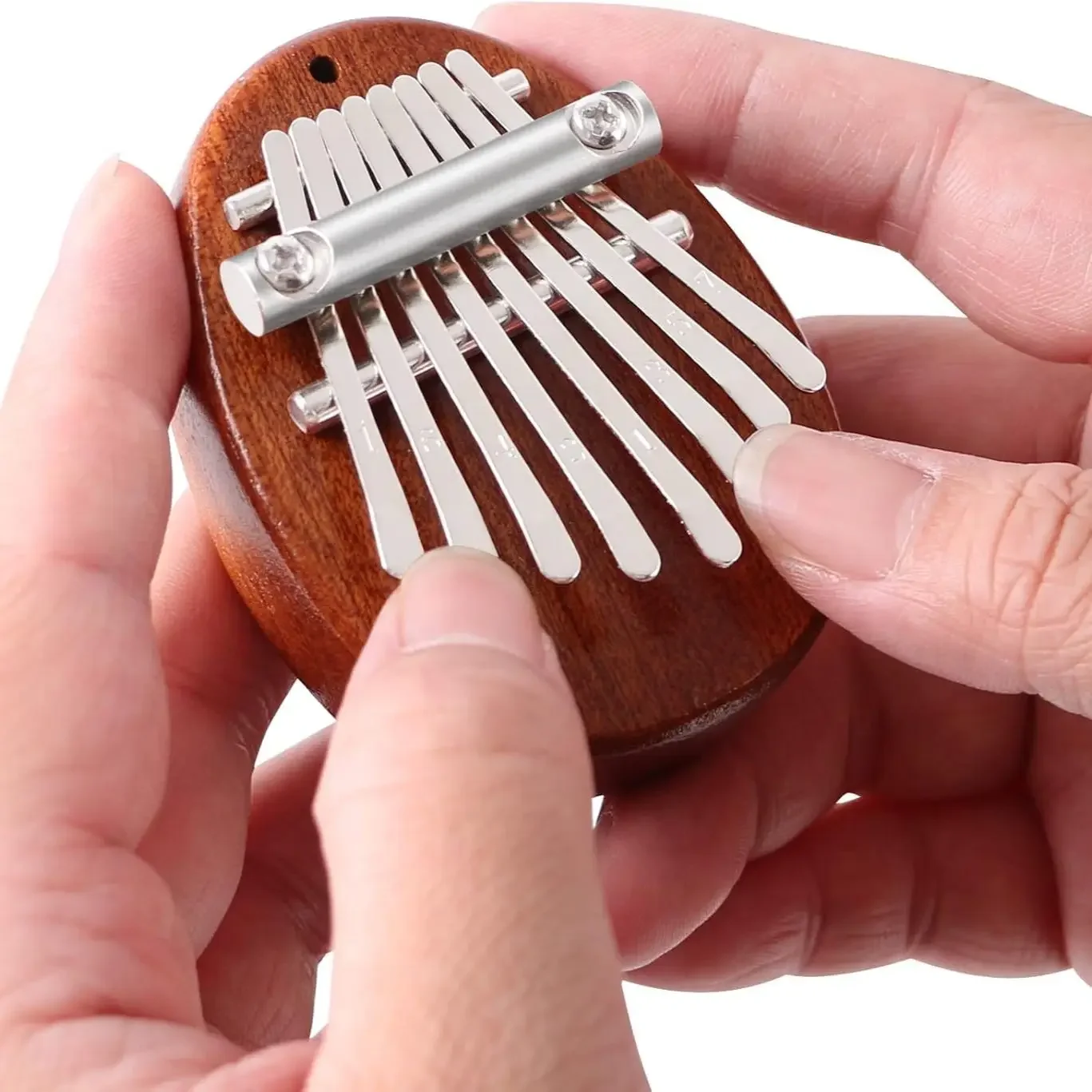 Mini 8 Key Wooden Kalimba High Quality Exquisite Finger Thumb Piano Marimba Musical Good Accessory Pendant Gift