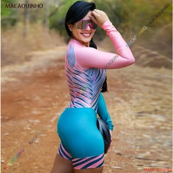 Women's Cycling Jersey 2022 Suit Long Jumpsuit Free Shipping Macaquinho De Ciclismo