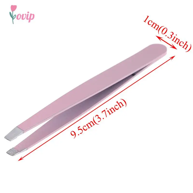 1 pz pinzette per sopracciglia in acciaio inossidabile viso depilazione occhio sopracciglio trimmer clip per ciglia strumento di trucco di bellezza cosmetica