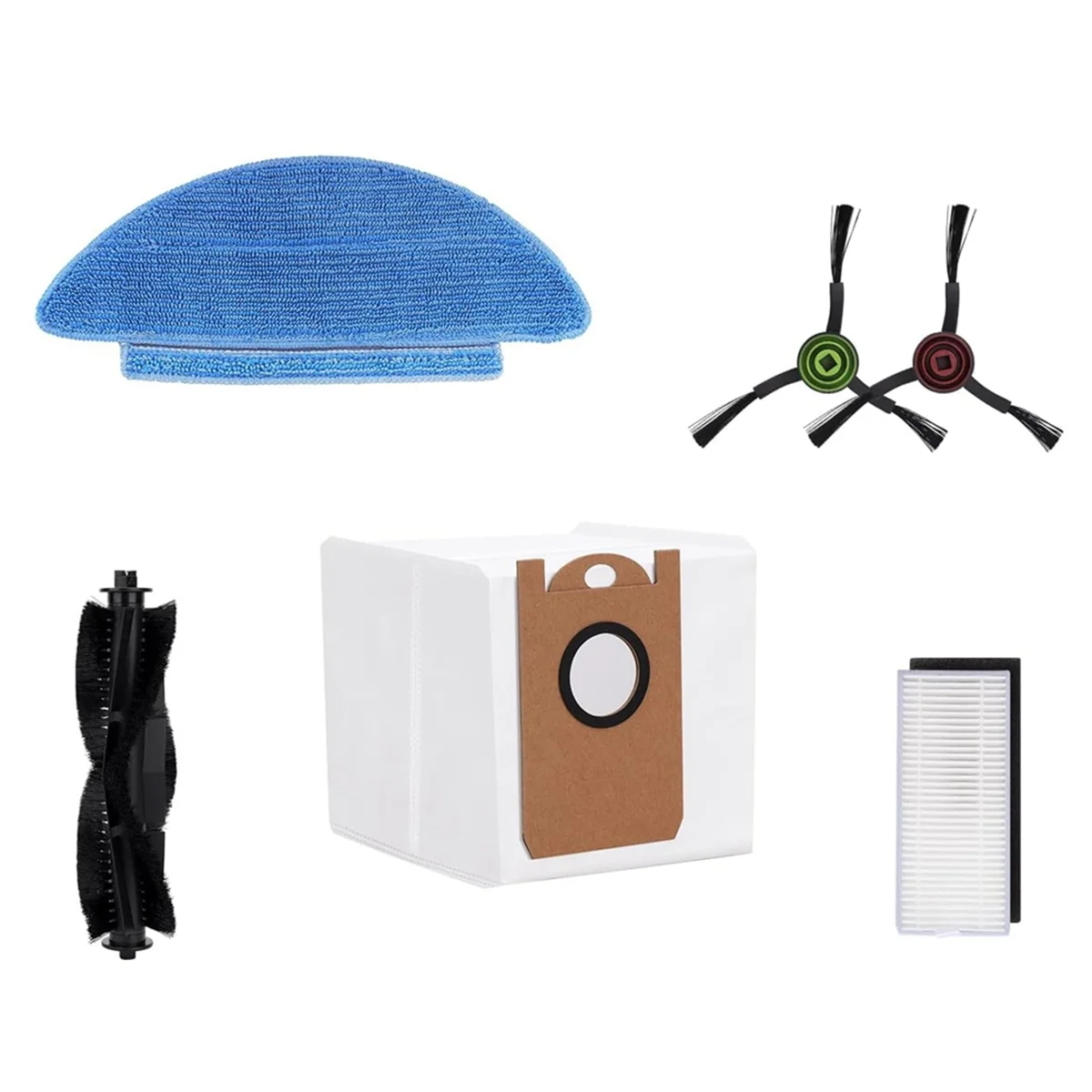 A61I For Medion X20 SW+ /MD 11415 11450 Robot Vacuum Cleaner Main Side Brush Hepa Filter Mop Cloth Dust Bag Replacement Parts