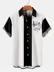 Men's fashionable and minimalist shirts 2023 Summer casual short sleeved Hawaii beach shirt vacation trend
