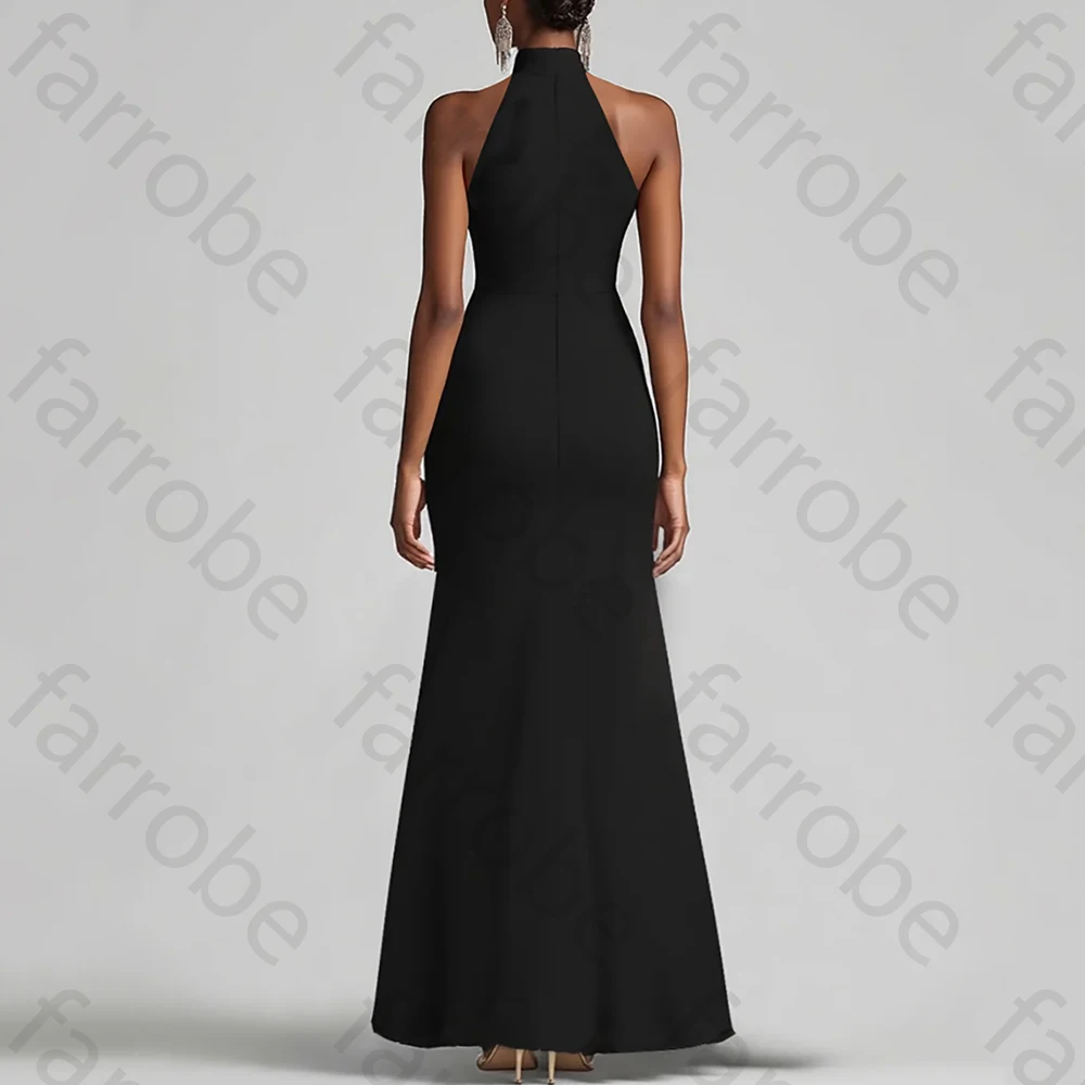 Elegante Halter Schede Ruches Galajurken Prachtige Mouwloze Off-the-Shoulder Jurk Hoge Kwaliteit Galajurken Aangepast
