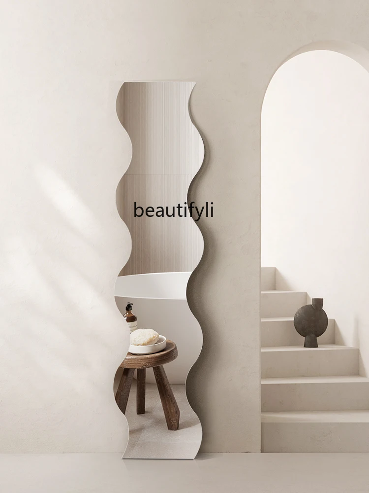 Frameless Dressing Wall Self-Adhesive Whole Body Household Bedroom Wall Hanging Full-Length Mirror Decorative Mirror