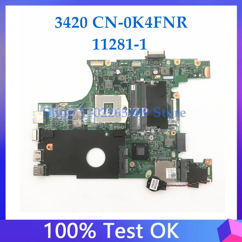 K4FNR 04FNR CN-0K4FNR Mainboard For Dell Vostro V2420 2420 V3420 3420 Laptop Motherboard SLJ8F HM75 11281-1 DDR3 100% Tested OK