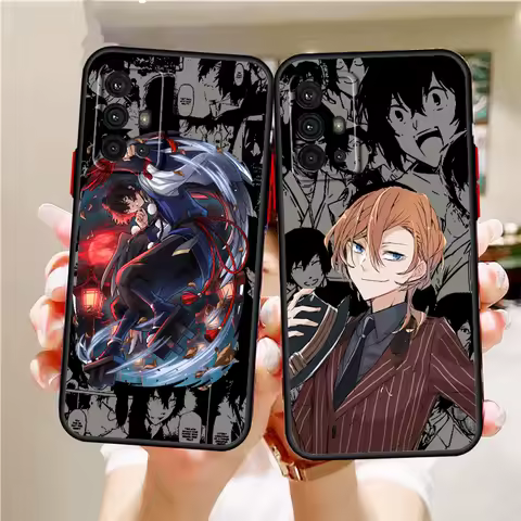 Bungo Stray Dogs Anime Comic Frosted Translucent For Samsung Galaxy S24 S23 S22 S21 S20 FE S10 S9 S8 Plus Ultra Pro 5G Soft