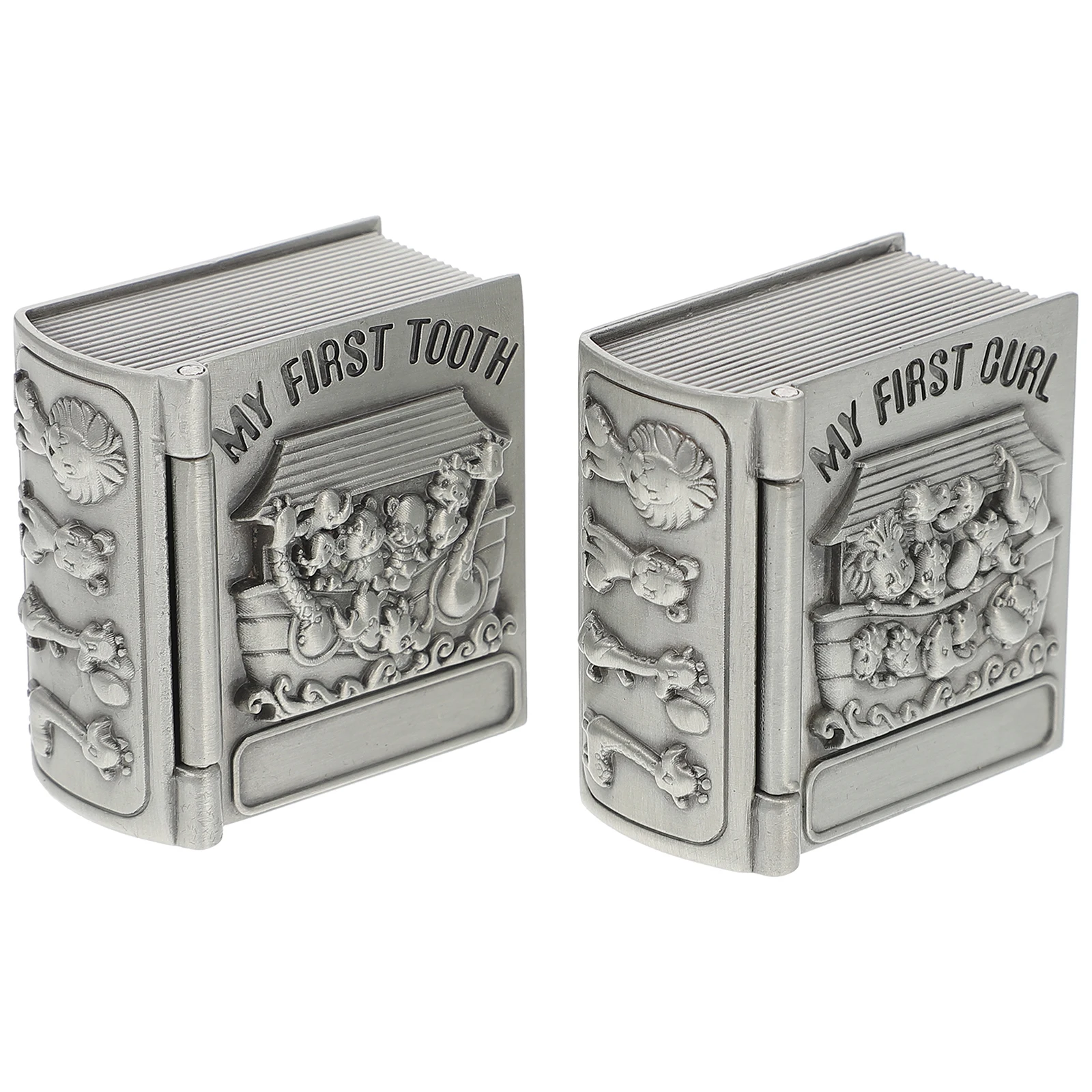 

2pcs Tooth Box Kids Kids Keepsake Baby Keepsake Cases Keepsake Fetal Hair Collect Containers Boys Girls Souvenirs