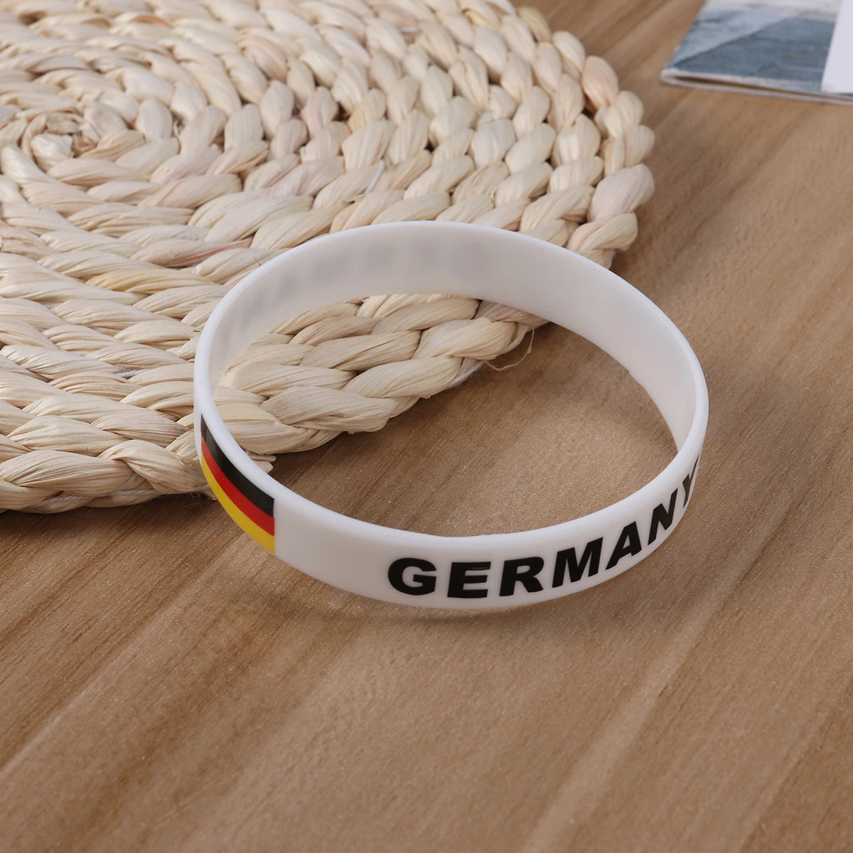 

5 Pcs Environmentally Friendly Silicone Bracelet Country Flag Australia Boy Football Match Wristband Rubber Braclet Man