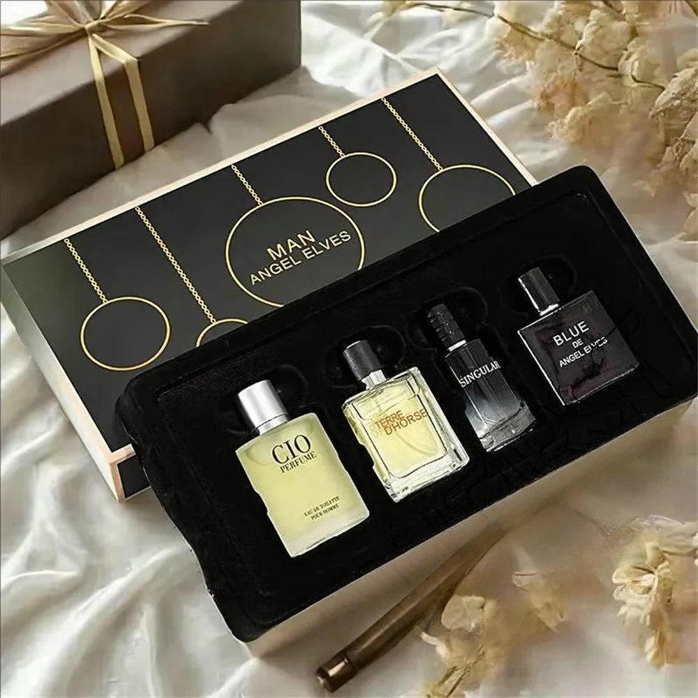 

Luxury Perfume Men Classic Cologne Fragrance Set Woody Ocean Scent Long Lasting Spray High Quality Perfume Gift Box