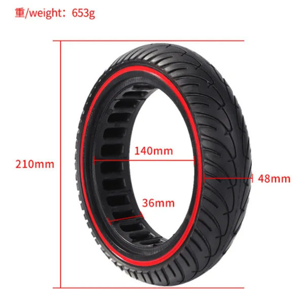 

8,5x2 сотовая амортизирующая твердая шина для электрического скутера M365, водонепроницаемый взрывозащищенный бесшумный аксессуар